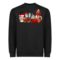 Black hockey coffee cups Heavyweight Sweatshirt - AdoDesignShop