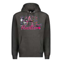 Charcoal Heather Nail hustler Premium Hoodie - SublimationCraftShop