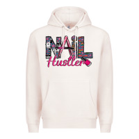 Pale Pink Nail hustler Premium Hoodie - SublimationCraftShop