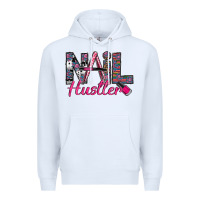 White Nail hustler Premium Hoodie - SublimationCraftShop