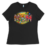 Black autism mom Ladies Tee - CowGirlArtShop