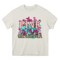 Cream The pink is for my Grandma Cancer Awareness Heavy Core Tee - HowdyJamesFarm