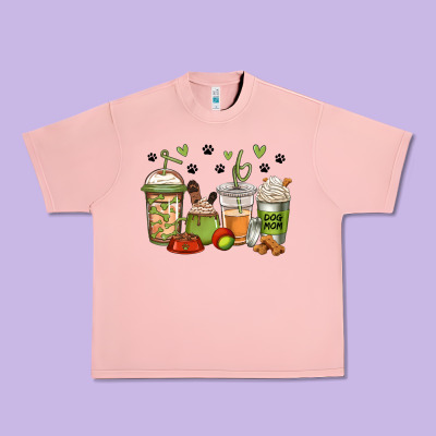 Dog Mom Coffee Urban Heavy Tee Designed By Jasminsmagicworld