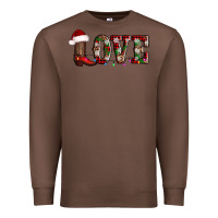 Chestnut love christmas boots Premium Sweatshirt - AdoDesignShop