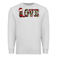 Dove Grey love christmas boots Premium Sweatshirt - AdoDesignShop