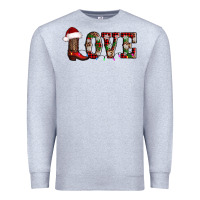 Heather Grey love christmas boots Premium Sweatshirt - AdoDesignShop