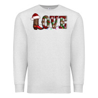 Oatmeal Heather love christmas boots Premium Sweatshirt - AdoDesignShop