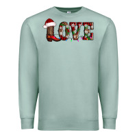 Seafoam love christmas boots Premium Sweatshirt - AdoDesignShop