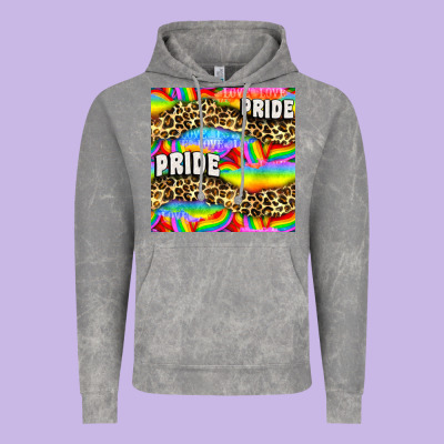 Pride Lgbtq Leopard With Love And Rainbow Seamless Vintage Hoodie Designed By Bundleandbundleshop