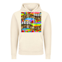 Vintage Artic Pride lgbtq leopard with love and rainbow seamless Vintage Hoodie - BundleAndBundleShop