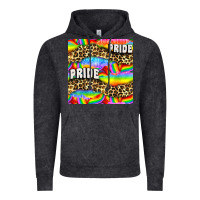 Vintage Black Pride lgbtq leopard with love and rainbow seamless Vintage Hoodie - BundleAndBundleShop