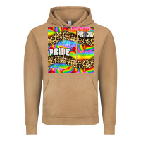 Vintage Camel Pride lgbtq leopard with love and rainbow seamless Vintage Hoodie - BundleAndBundleShop