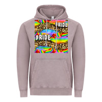 Vintage Zinc Pride lgbtq leopard with love and rainbow seamless Vintage Hoodie - BundleAndBundleShop