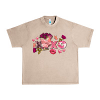 French Oak Chicken Valentine's Day xoxo Urban Heavy Tee - FaDigitalArtStudio