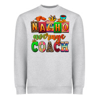 Heather Grey nacho average coach Heavyweight Sweatshirt - AdoDesignShop