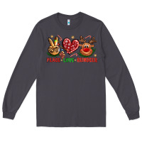 Smoke Peace Love Reindeer Christmas Long Sleeve Tee - BundleAndBundleShop