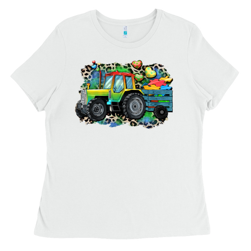 Autism Farm Tractor Ladies Tee by CowGirlArtShop | Teevron