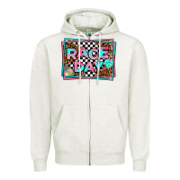 Oatmeal Heather race day Zipper Hoodie - AdoDesignShop