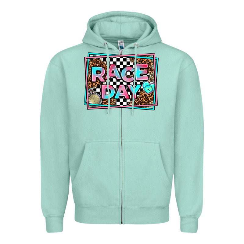 Race Day Zipper Hoodie by AdoDesignShop | Teevron