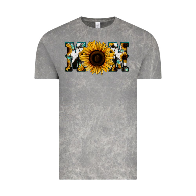 Sunflower Cowhide Mom Vintage Tee by Jasminsmagicworld | Teevron