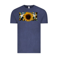 Vintage Denim Sunflower Cowhide Mom Vintage Tee - Jasminsmagicworld