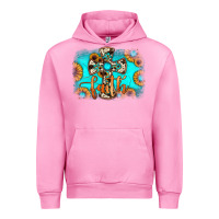 Fuchsia Pink faith cross Urban Hoodie - JahusDesignShop