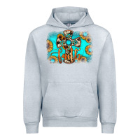 Heather Grey faith cross Urban Hoodie - JahusDesignShop