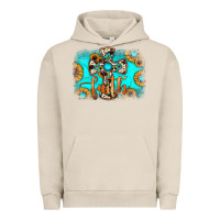 Pigment French Oak faith cross Urban Hoodie - JahusDesignShop