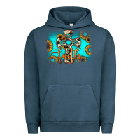 Pigment Midnight Navy faith cross Urban Hoodie - JahusDesignShop