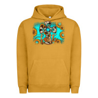 Pigment Peanut Butter faith cross Urban Hoodie - JahusDesignShop