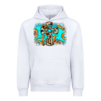 White faith cross Urban Hoodie - JahusDesignShop