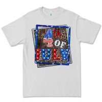 Dove Grey 4th of july Premium Tee - CowGirlArtShop