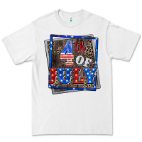 White 4th of july Premium Tee - CowGirlArtShop
