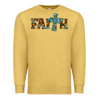 Antique Gold faith thanksgiving cross Premium Sweatshirt - AdoDesignShop