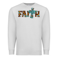 Dove Grey faith thanksgiving cross Premium Sweatshirt - AdoDesignShop