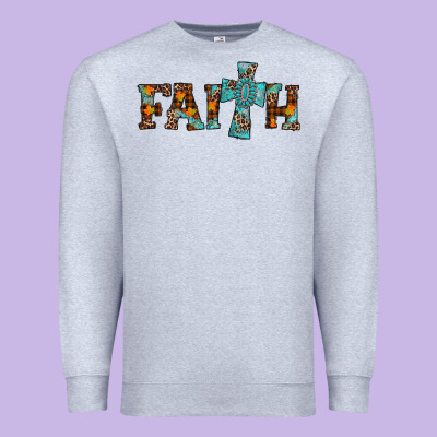 Faith Thanksgiving Cross Premium Sweatshirt Designed By Adodesignshop