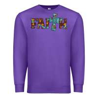 Purple faith thanksgiving cross Premium Sweatshirt - AdoDesignShop