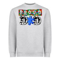 Heather Grey proud dad Heavyweight Sweatshirt - AdoDesignShop