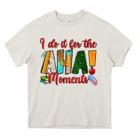 Cream i do it for the aha moments Heavy Core Tee - RanaPortraitStore