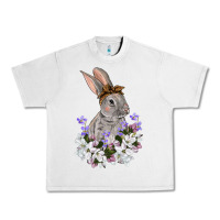 Lunar Rock Easter Day Flowers bunny Urban Heavy Tee - OliviaCreatesArt