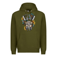 Army Green barber shop Premium Hoodie - SublimationCraftShop