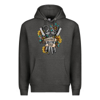 Charcoal Heather barber shop Premium Hoodie - SublimationCraftShop
