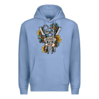 Colony Blue barber shop Premium Hoodie - SublimationCraftShop