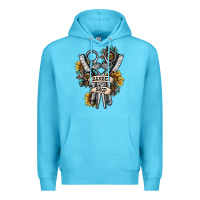 Ocean Blue barber shop Premium Hoodie - SublimationCraftShop