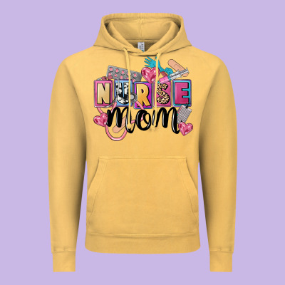 Nurse Mom Vintage Hoodie Designed By Fadigitalartstudio
