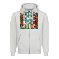 Dove Grey racing brushstroke Zipper Hoodie - AdoDesignShop