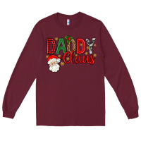 Burgundy Western Daddy Claus Long Sleeve Tee - BundleAndBundleShop