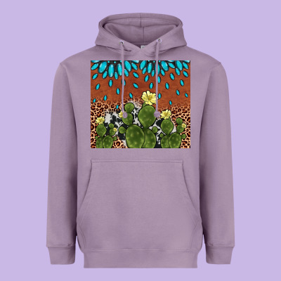 Cactus Gemstone Heavyweight Hoodie Designed By Adodesignshop