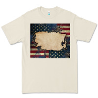 Bone American flag add your text Premium Tee - CowGirlArtShop