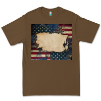 Cacao American flag add your text Premium Tee - CowGirlArtShop